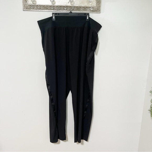 Athleta Nolita Wide Leg Black Pull On Women's Pants Size 24 - Picture 3 of 10